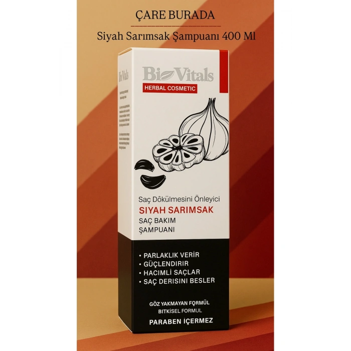 Biovitals - Önleyici Siyah Sarımsak Şampuanı 400 Ml