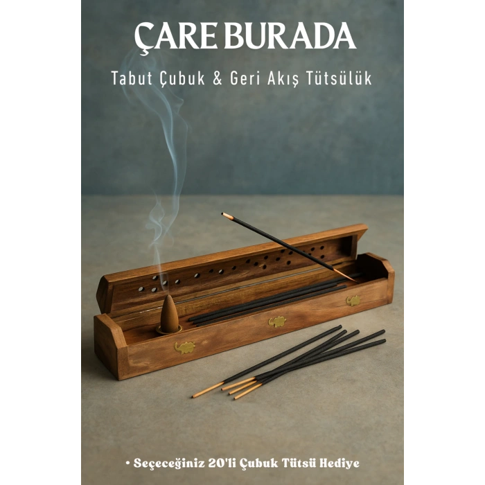 Tabut Geri Akış & Çubuk Tütsülük (Seçeceğiniz 20li Çubuk Tütsü Hediye)