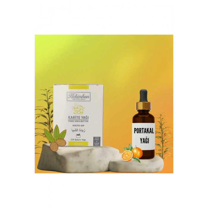 Karite Cilt Bakım Yağı 100 ml + Portakal Yağı 20 ml