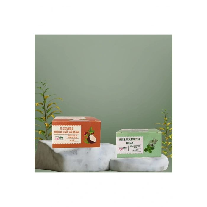 At kestanesi&Hindistan cevizi ve Nane okaliptüs Yağı Balsamı