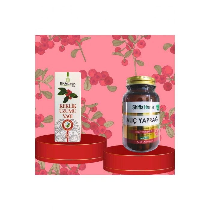 Keklik Üzümü Yağı 20 ml ve Alıç Yaprağı Kapsül 60 Kapsül