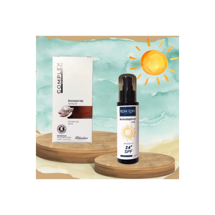 Bronzlaştırcı Yağ + SPF 24 Bronzlaştırıcı
