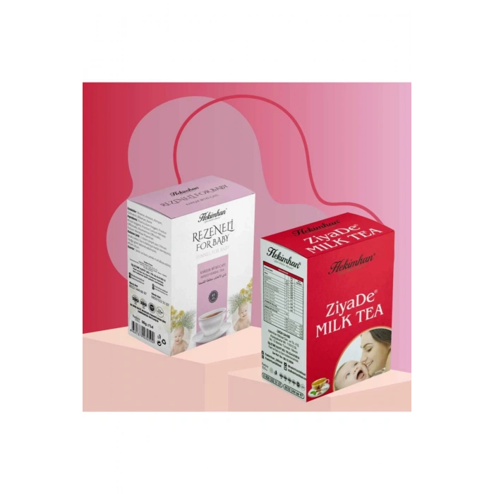 Bebek Uyku Seti Rezeneli Bebek Çayı ve Milk Tea Emziren Anne Süt Çayı