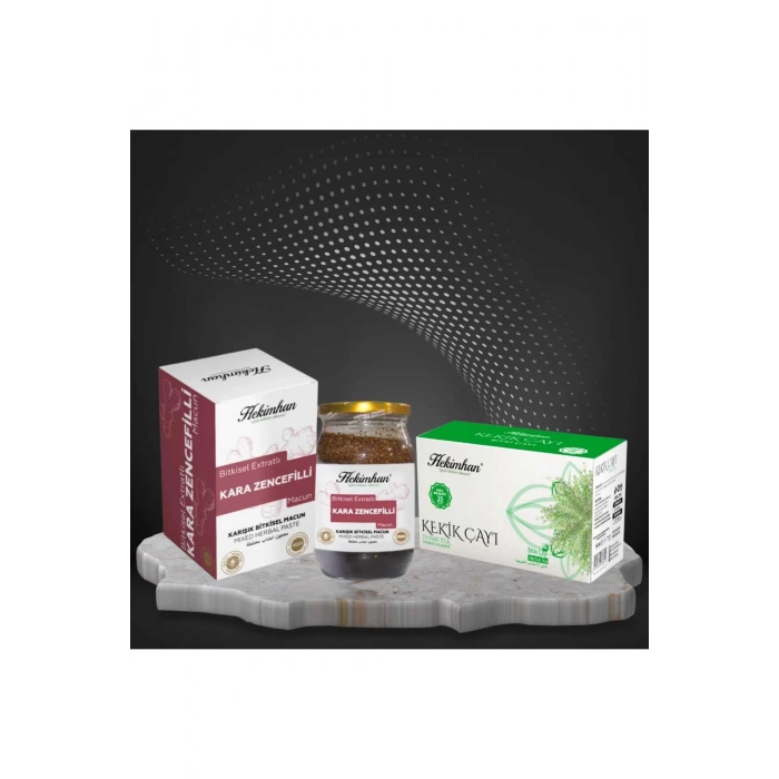 Kara Zencefilli Macun 420 gr ve Kekik Çayı 20li ( Öksürüğe Karşı )