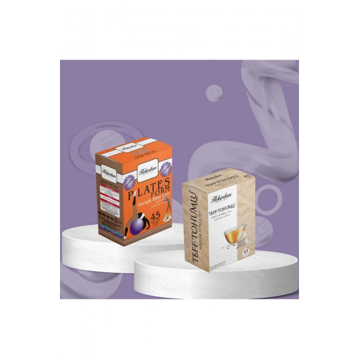 Form Çay Seti Plates Form ve Teff Tohumlu Çay