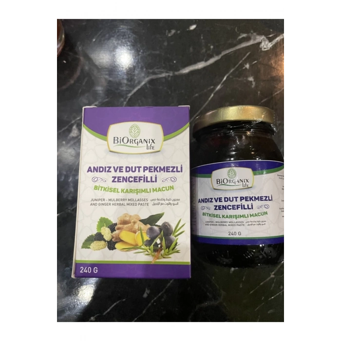 Andız Ve Dut Pekmezli,zencefilli Bitkisel Karışımlı Macun 240 gr