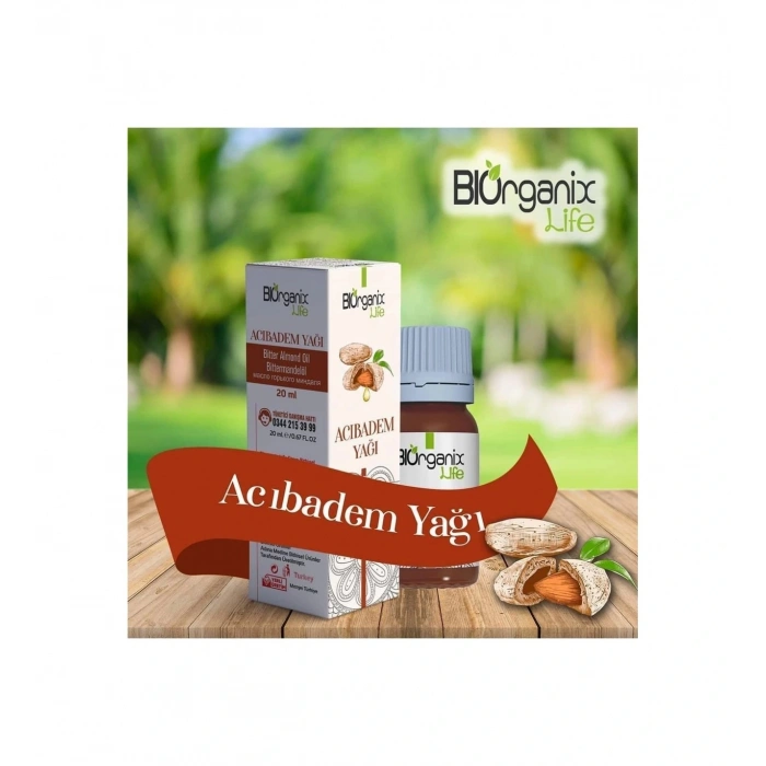 Biorganix Life Organik Acıbadem Yağı 20 Ml Şişede