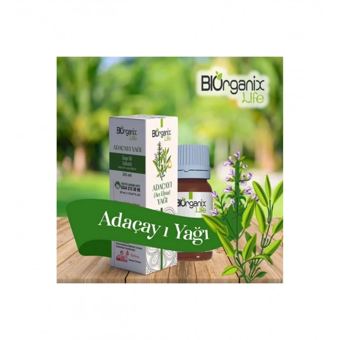 Biorganix Life Organik Adaçayı Yağı 20 Ml Şişede