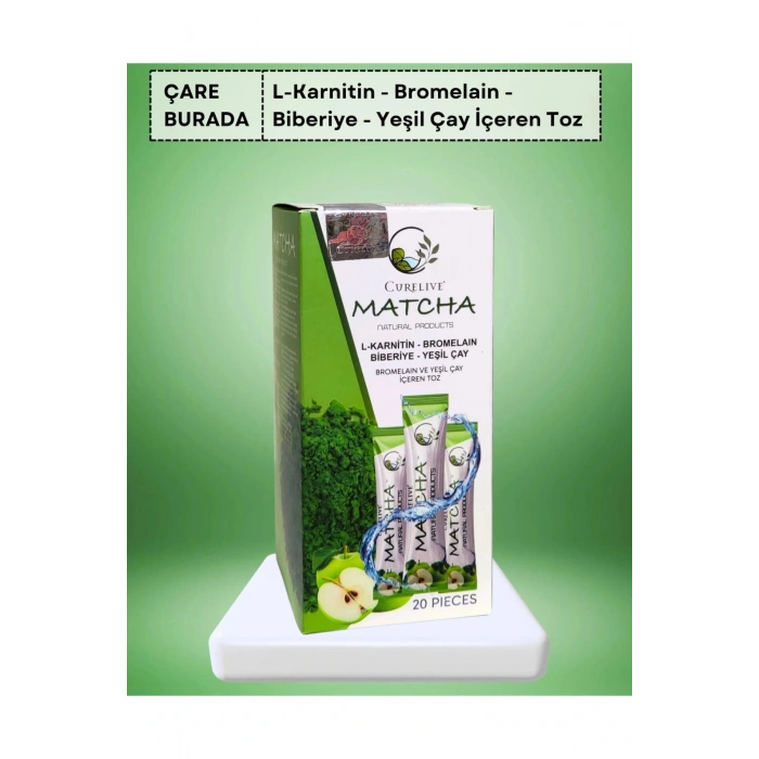 Matcha Tozu (BROMELAİN, L-CARNİTİN, BİBERİYE, YEŞİL ÇAY)
