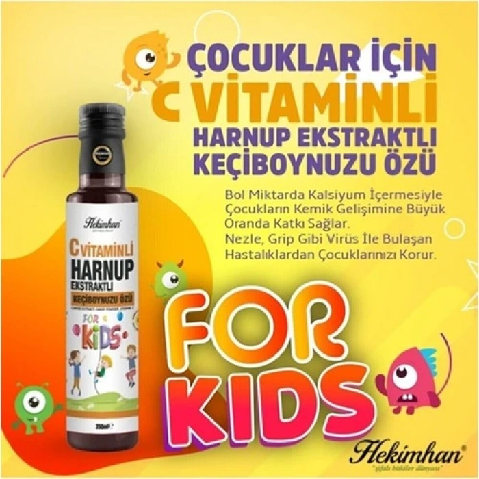 For Kıds ( C Vitaminli Harnup Ekstratlı Keçiboynuzu Özü) 350 Ml