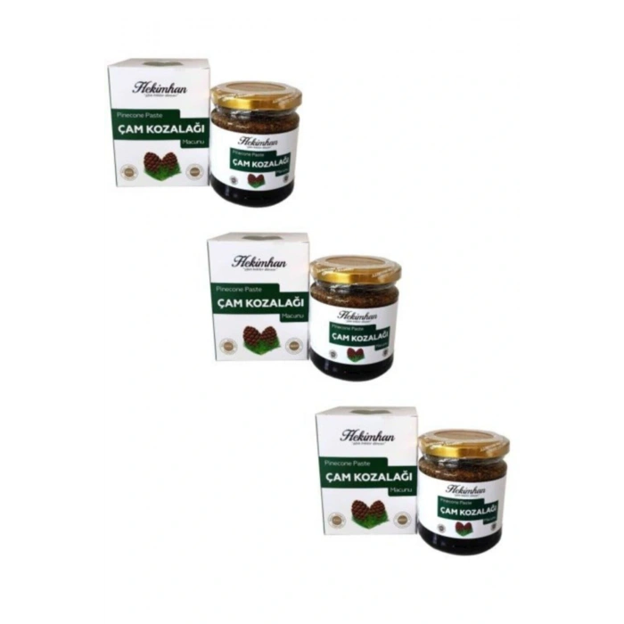 HEKİMHAN BİTKİSEL ŞİFALI BİTKİLER DÜNYASI Çam Kozalağı (Servi) Macunu 240 Gr X 3 Adet