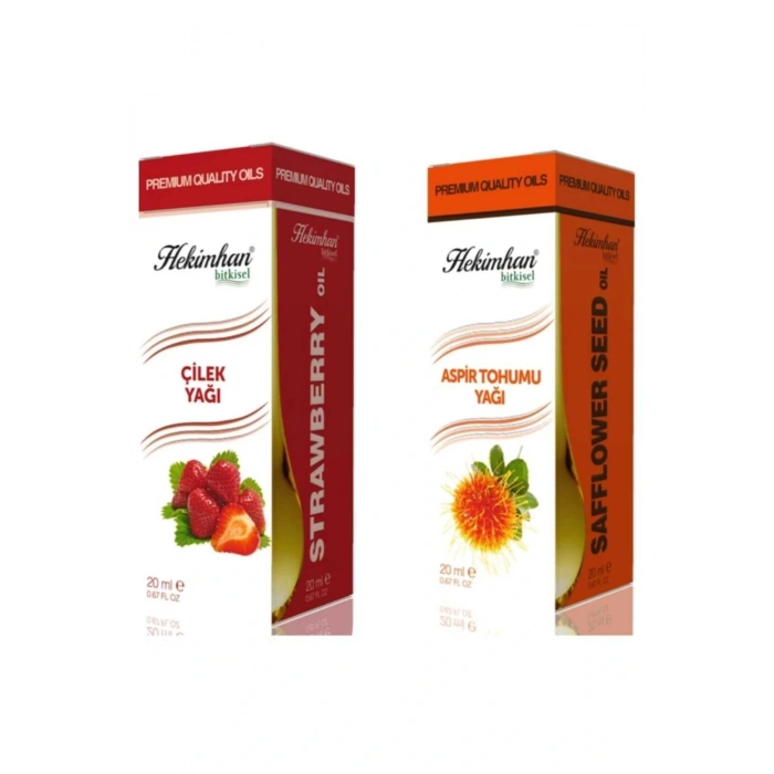 Çilek Yağı 20 ml Ve Aspir Tohumu Yağı 20 ml
