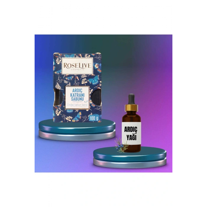 Roselive Ardıç Katranı Sabunu 100 Gr + Ardıç Yağı ( Sağlıklı Saçlar İçin )