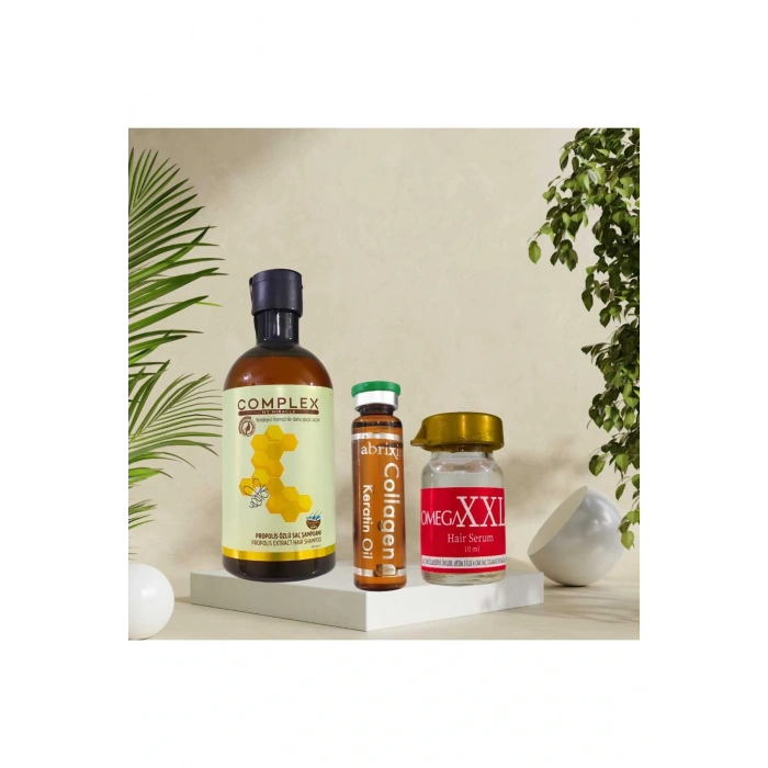 Complex Propolis Özlü Şampuan, Collegen Ve Xxxl Serum Saç Bakım Seti