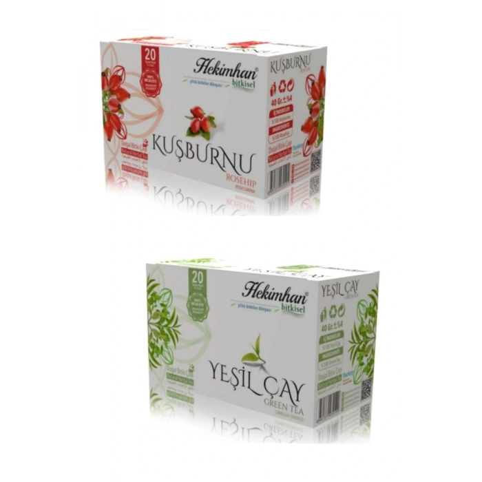 Kuşburnu 20 li Süzen Çay Ve Yeşilçay 20 li Süzen Çay Avantaj Paketi