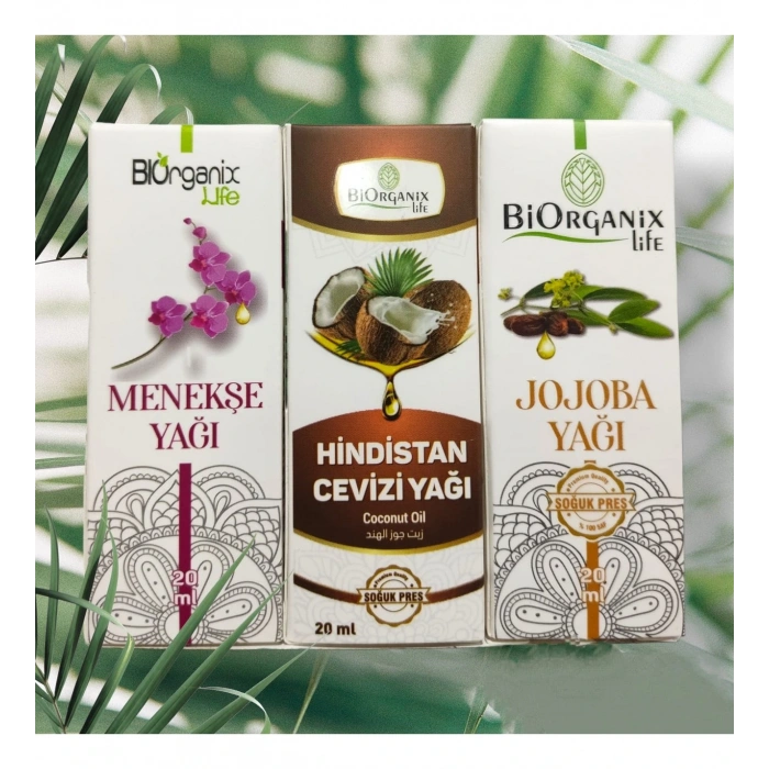 menekşe + hindistan + jojoba yağı