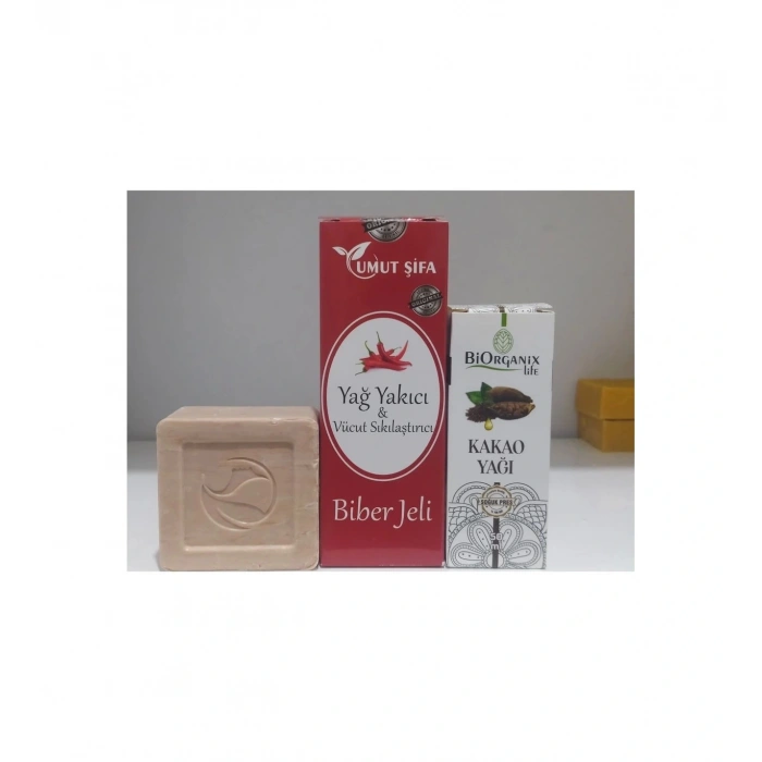 Yağ Yakıcı Jel + Kakao Yağı + Karamel Sabunu