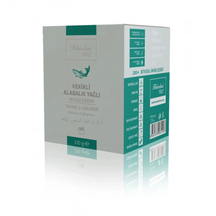 Kekikli Ve Alabalık Yağlı Masaj, Cilt Ve Yüz Kremi, 210 Gram
