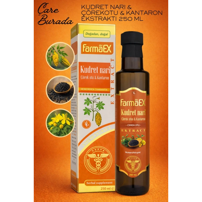 Kudret Narı & Çörekotu & Kantaron Ekstraktı 250 Ml
