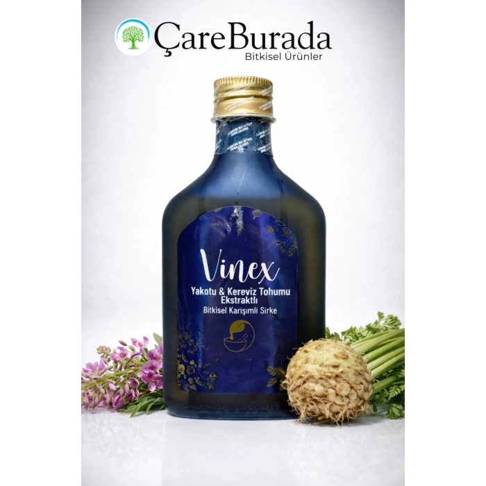 ÇareBurada Yakıotu ve Kereviz Tohumu Ekstraktlı Sirke 200 ml