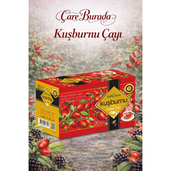 Kuşburnu Meyve Çayı (20li Süzen Poşet)