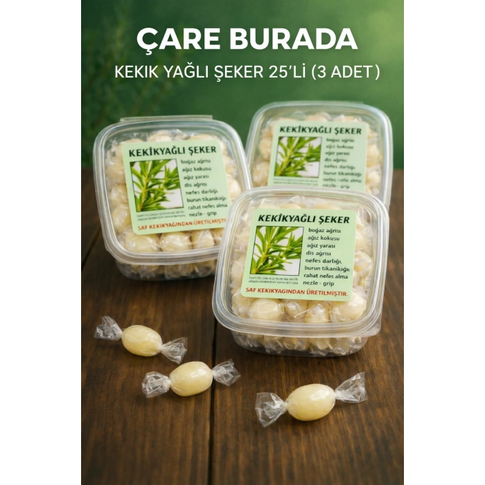 Kekik Yağlı Şeker 25li (3 Adet)