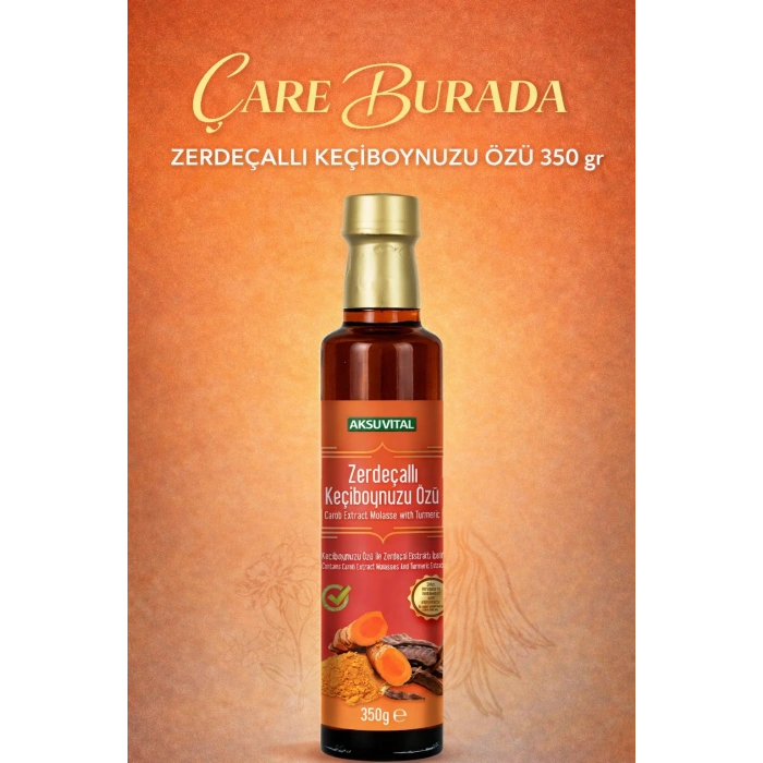 Zerdeçallı Keçiboynuzu Özü 350 Gr (Şeker & Koruyucu ve Renklendirici İçermez)