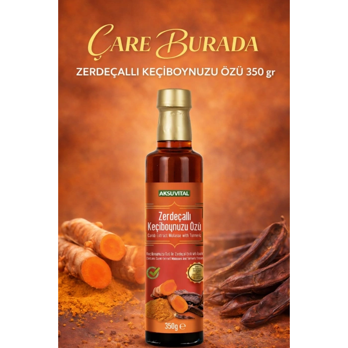 Zerdeçallı Keçiboynuzu Özü 350 Gr (Şeker & Koruyucu ve Renklendirici İçermez)