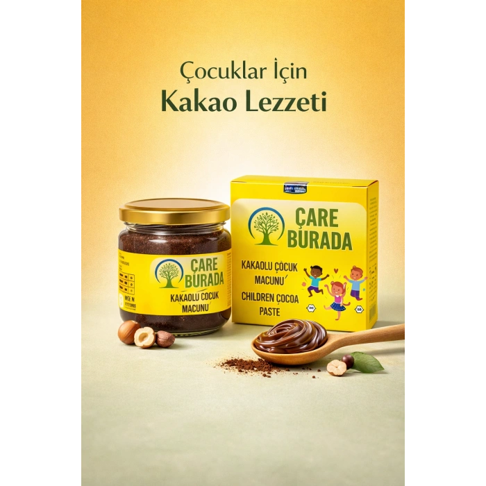 ÇareBurada Bitkisel Kakaolu Çocuk Macunu 350 gr