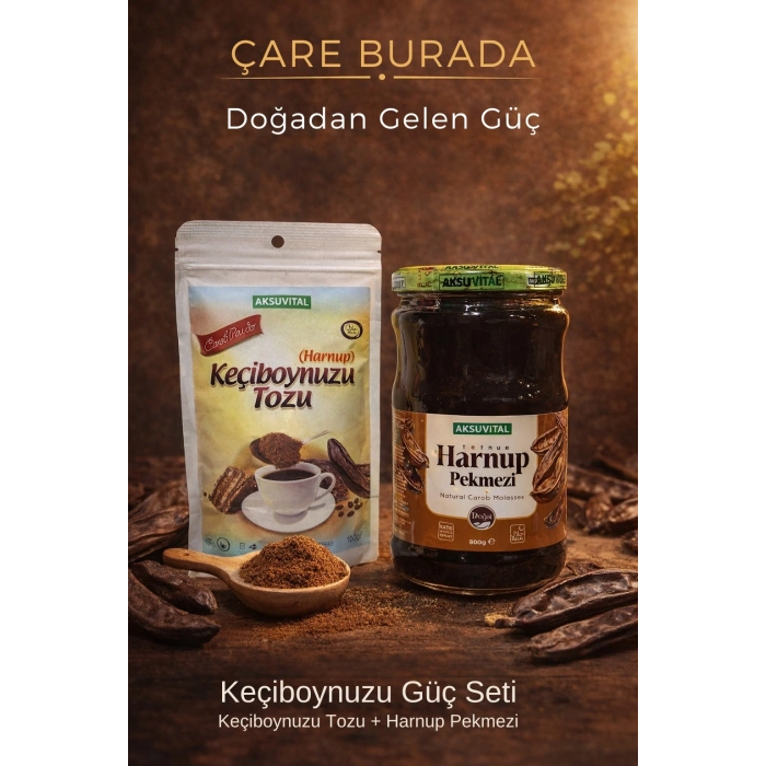 ÇareBurada Vital Keçi Boynuzu Tozu +Harnup Pekmezi 800 g