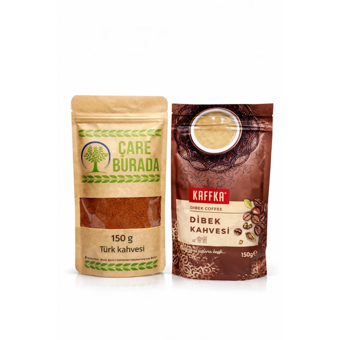 ÇareBurada 150 G Türk Kahvesi + Kaffka Dibek Kahvesi 150 G