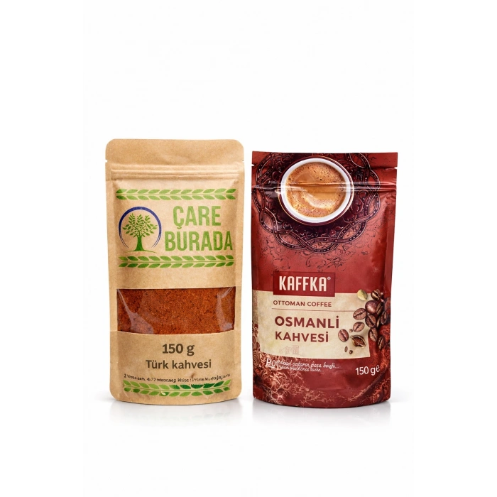 ÇareBurada 150 G Türk Kahvesi + Kaffka Osmanlı Kahvesi 150 G