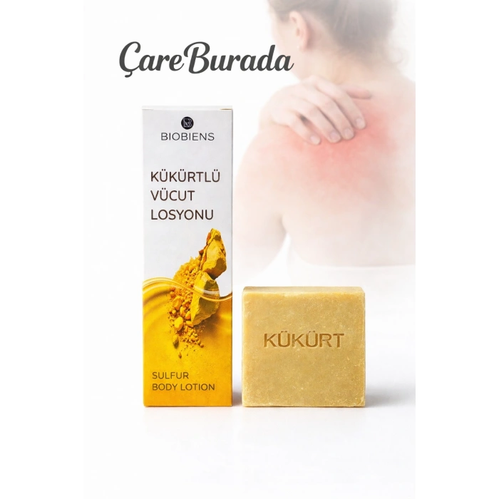 ÇareBurada Kükürtlü Vücut Losyonu 150 ml + Kükürt Sabunu