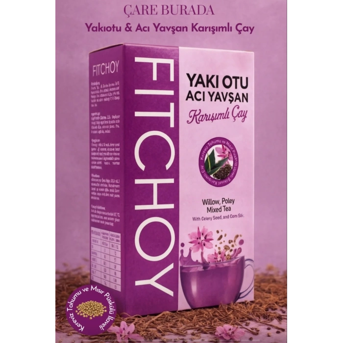 Şişkinlik Hafifletici Çay Seti (Kiraz Sapı Çayı 45li & Alıç - Biberiye Çayı 45li & Acı Yavşan - Yakı Otu Çayı 45li)