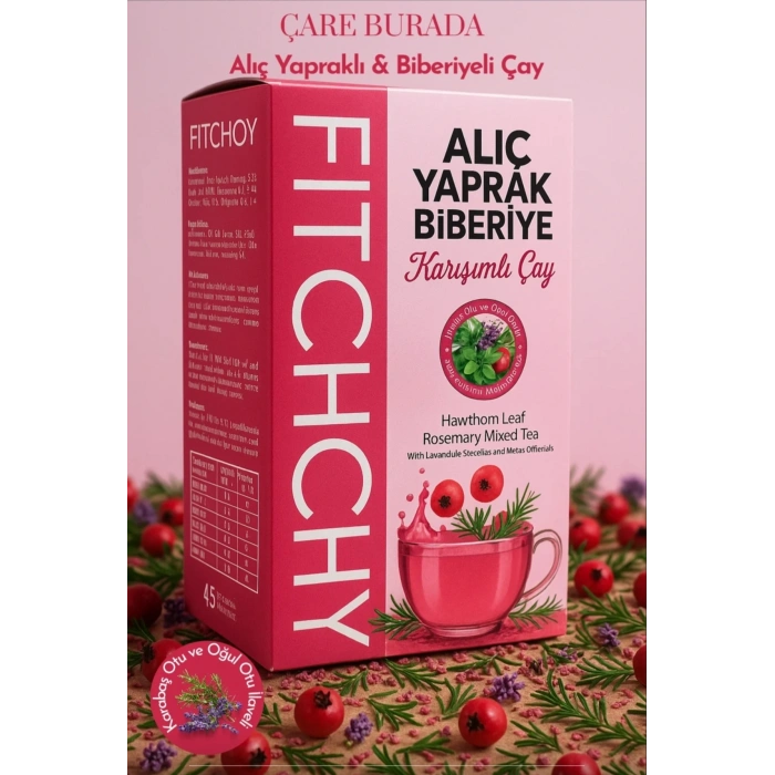 Şişkinlik Hafifletici Çay Seti (Kiraz Sapı Çayı 45li & Alıç - Biberiye Çayı 45li & Acı Yavşan - Yakı Otu Çayı 45li)