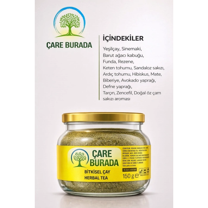 ÇareBurada Bitkisel Çay 150 g | Formunu Korumaya Destek Bitkisel Çay