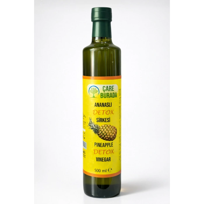 ÇareBurada Ananaslı Detox Sirke 500 ml | Formunu Korumaya Destek & Günlük Kullanıma Uygun
