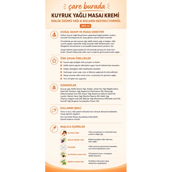 Ardıç Yağı 20 Ml + Ardıç & Emu Yağı Balsam 50 Ml + Kuyruk Yağlı & Kolajenli Masaj Kremi 200 Ml