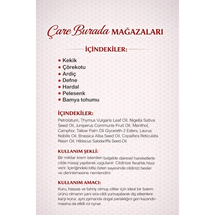 Zümrüt Life - Kuyruk Yağı Kremi 100 Ml