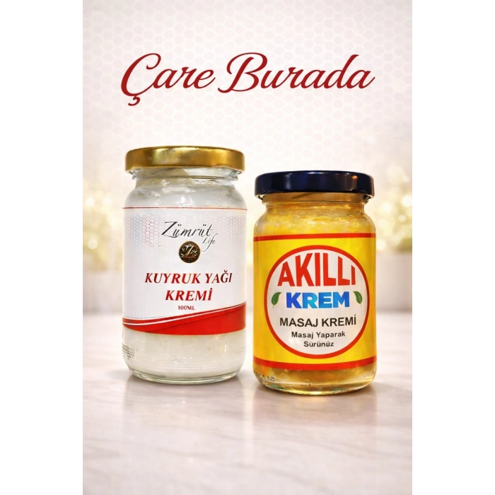 Akıllı Krem 100 Ml + Kuyruk Yağlı Masaj Kremi 100 Ml