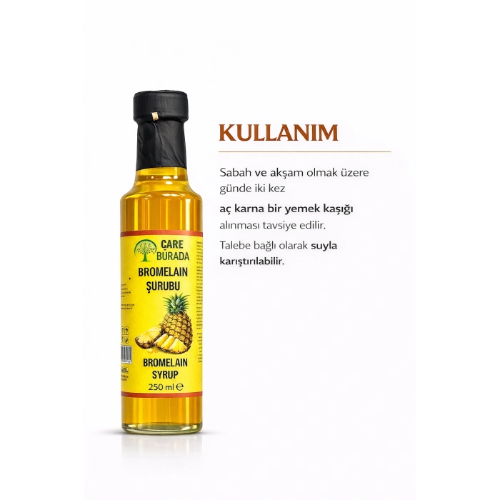 ÇareBurada Bromelain Şurubu 250 ml
