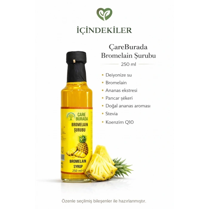 ÇareBurada Bromelain Şurubu 250 ml