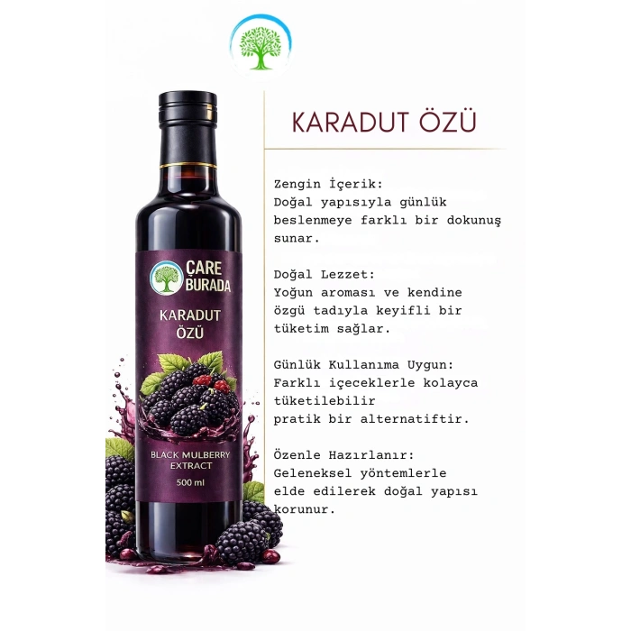 ÇareBurada Karadut Özü 500 ml