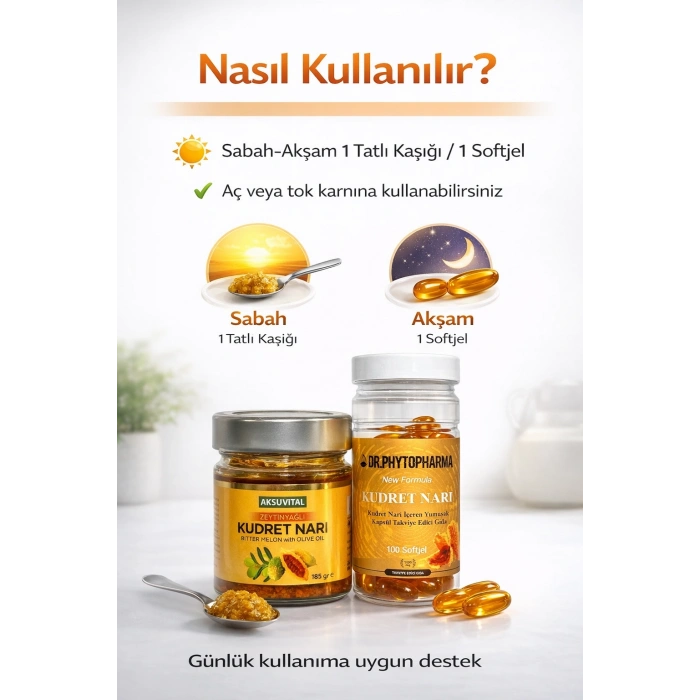 ÇareBurada Kudret Narı Set | Zeytin Yağlı Kudret Narı 185 gr & Kudret Narı 100 Softjel