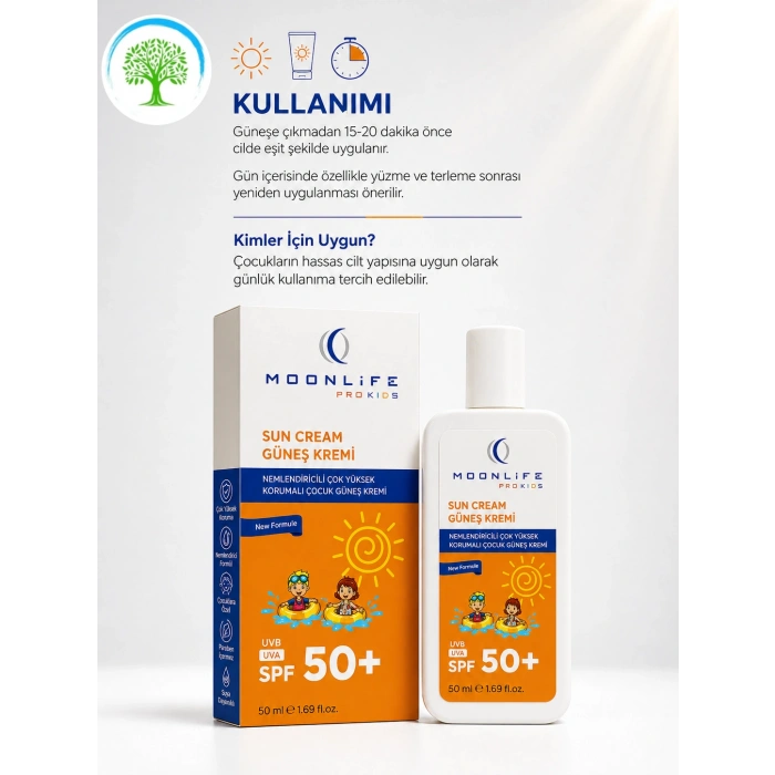 ÇareBurada Pro Kids SPF 50+ Çocuk Güneş Kremi 50 ml - UVA/UVB Koruma