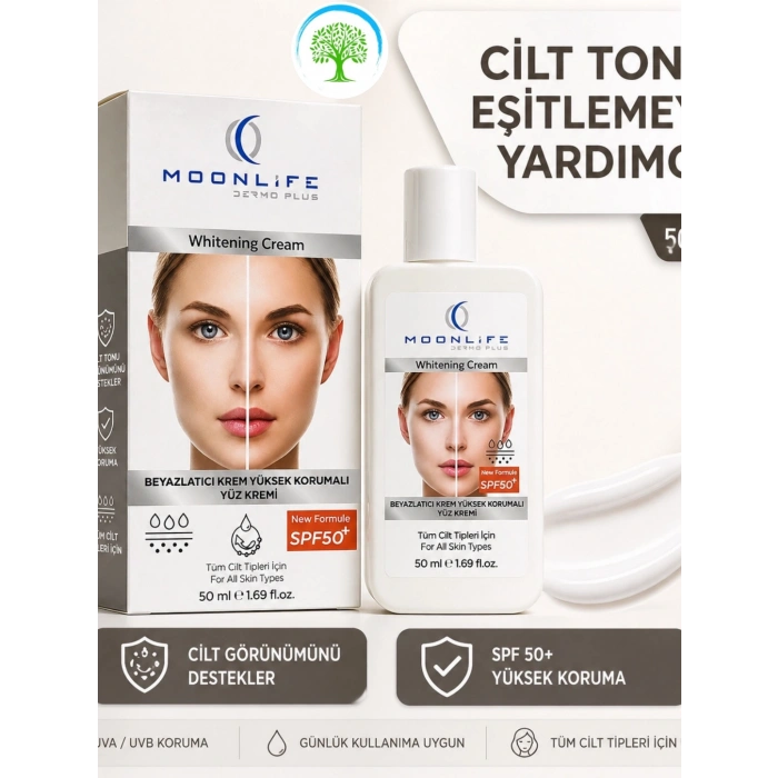 ÇareBurada Dermo Plus Cilt Tonu Eşitleyici Yüz Kremi 50 ml | SPF 50+ Koruma