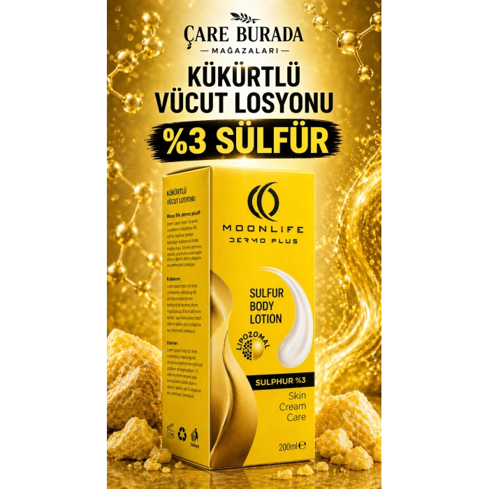 Moonlife - Kükürtlü Vücut Losyonu 200 Ml (%3 Sülfür)