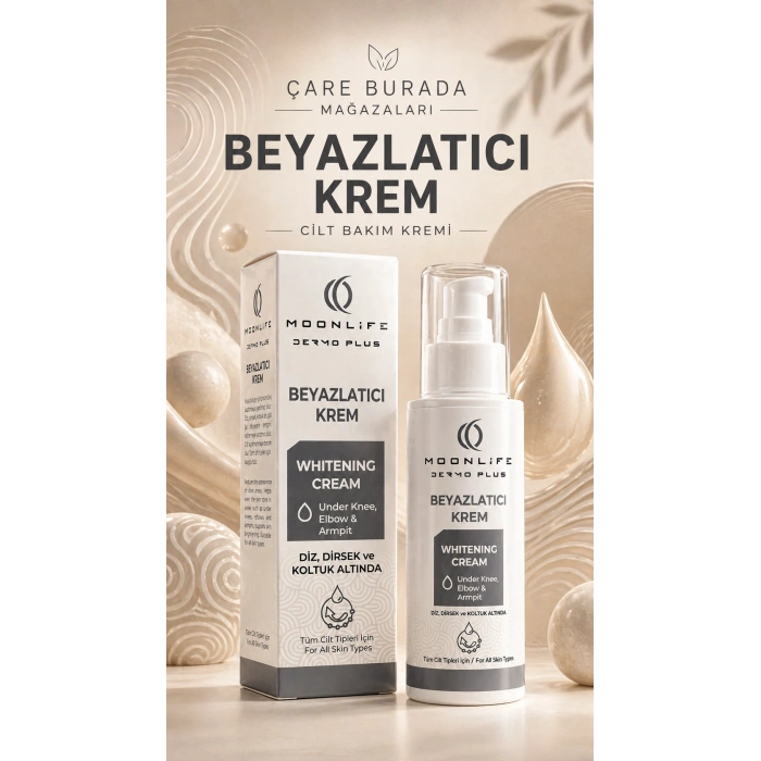 Moonlife - Beyazlatmaya Yardımcı Krem 100 Ml (Diz & Dirsek & Koltukaltı)
