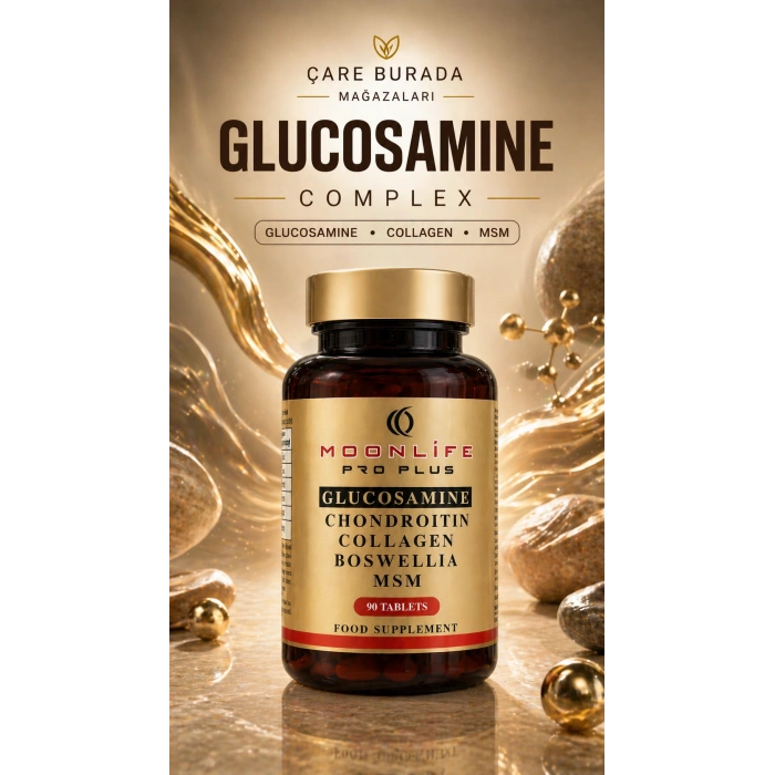 Moonlife - Glukozamin, Kondroitin, Sülfat Kapsül 90 Adet (Glukozamin & MSM & Kolajen & Akgünlük & Kondroitin)
