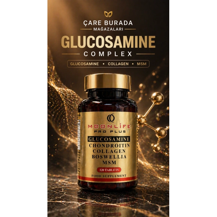 Moonlife - Glukozamin, Kondroitin, Sülfat Kapsül 120 Adet (Glukozamin & MSM & Kolajen & Akgünlük & Kondroitin)